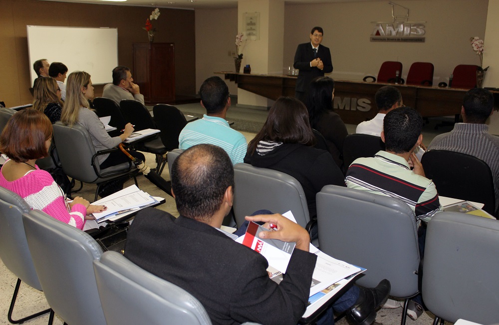 No workshop os participantes puderam esclarecer suas dúvidas em relação ao setor supermercadista. Foto: Fernanda Toussaint / Ipem-MG