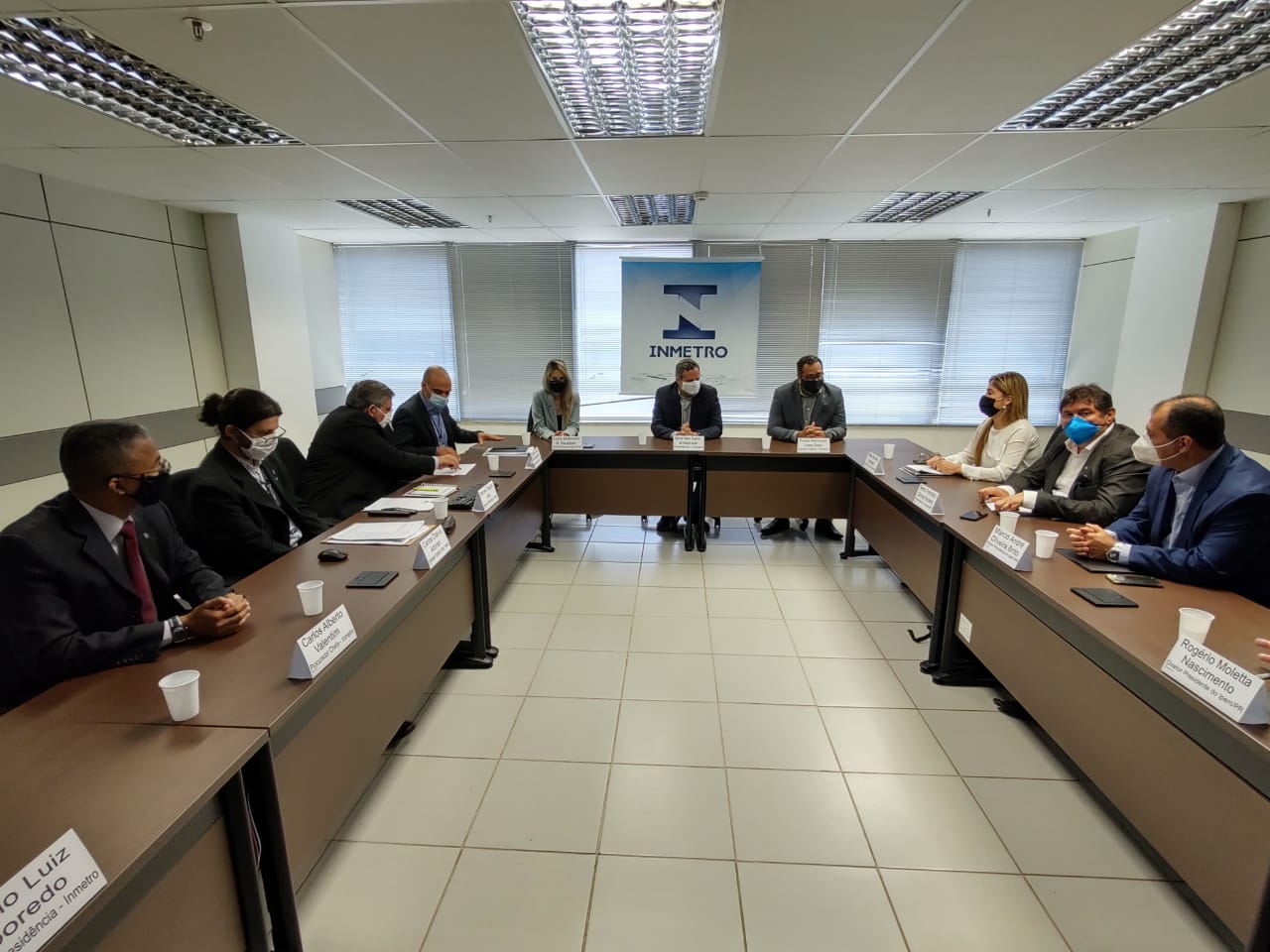 Representantes dos órgãos delegados do Inmetro debates propostas para o novo convênio. Foto: Divulgação / Inmetro 