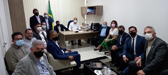 Reunião entre os membros da Anodi no Ipem Amazonas. Foto: Divulgação / Ipem-MG