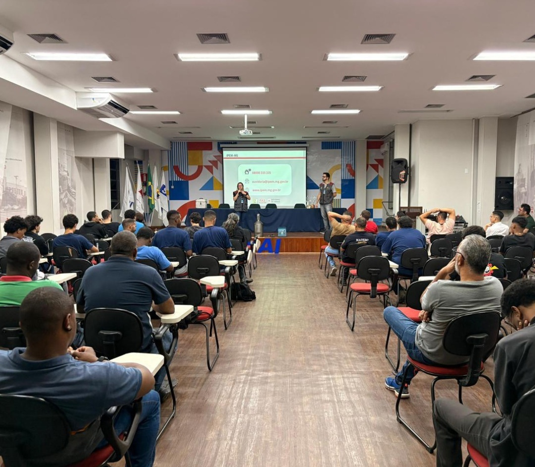Servidores do Ipem-MG durante palestra no Senai. Foto: Divulgação / Ipem-MG
