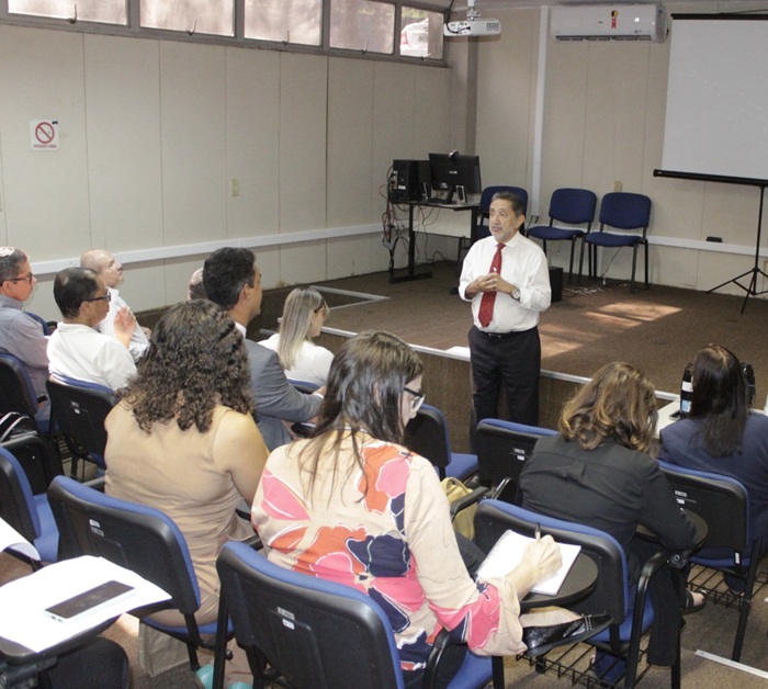 Francisco reforça importância do alinhamento estratégico entre diretoria e gestores. Foto: Fernanda Toussaint / Ipem-MG